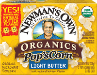 Newman's Own Light Butter Flavor Microwave Popcorn