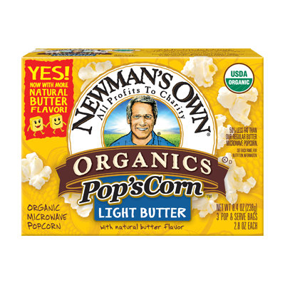 Newman's Own Light Butter Flavor Microwave Popcorn