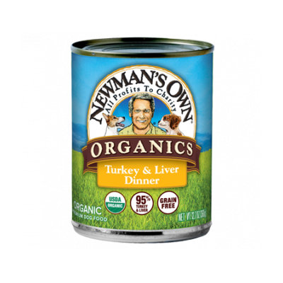 Newman's Own Organics 95% Turkey & Liver Grain Free Dinner For Dogs