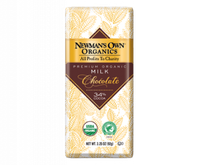 Newman's Own Organic Premium Chocolate Bar Milk 34% Cocoa