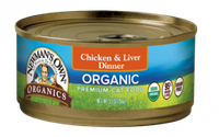Newman's Own Organics Grain Free Food For Cats Chicken & Liver Dinner