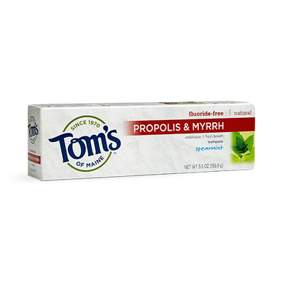 Tom's OF MAINE Spearmint Fluoride-Free Propolis & Myrrh Toothpaste