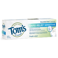 Tom's OF MAINE Fresh Mint Fluoride-Free Rapid Relief Sensitive Toothpaste