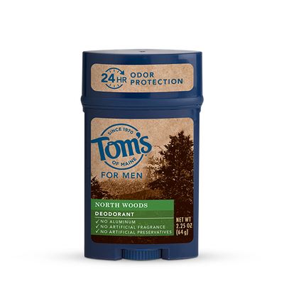 Tom's OF MAINE North Woods Men's Long Lasting Wide Stick Deodorant