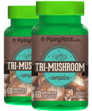 Piping Rock Triple Mushroom Extract Complex 2 Bottles x 60 Capsules