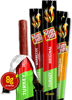 Slim Jim Turkey Smoked Snack Stick Barbecue