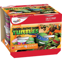 Yoplait® Kids Teenage Mutant Ninja Turtles Strawberry & Cotton Candy Yogurt Variety Pack