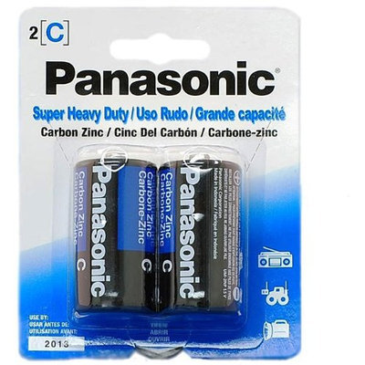 Panasonic UM-2NPA/2B Super Heavy Duty C Batteries - 2 Pack