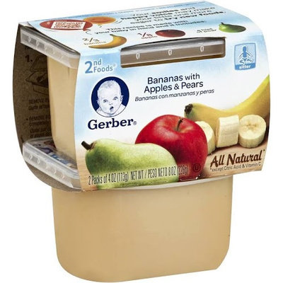 Gerber® 2nd Foods Natural Select Baby Food Bananas With Apples & Pears