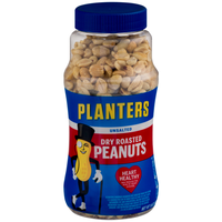 Planters Unsalted Dry Roasted Peanuts Jar