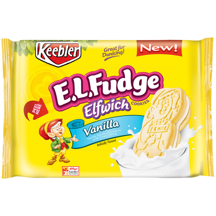 Keebler E.L.Fudge Elfwich Vanilla Cookies Reviews 2019