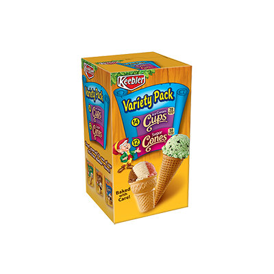 Keebler Ice Cream Cups Sugar Cones Variety Pack