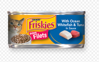 Friskies® Prime Filets with Ocean Whitefish & Tuna in Sauce Cat Food