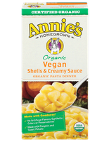 Annie's® Homegrown Organic Vegan Shells & Creamy Sauce Pasta Dinner