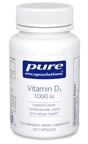 Pure Encapsulations Vitamin D3 1000 IU 60 vcaps