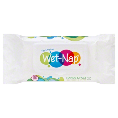 Wet Nap Hands Face & Body Wipes 110 Count
