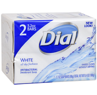 Dial® White Antibacterial Deodorant Soap