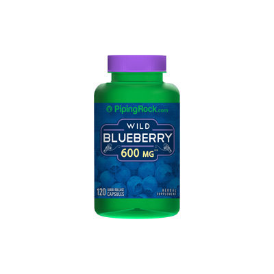 Piping Rock Wild Blueberry 120 Capsules 600mg