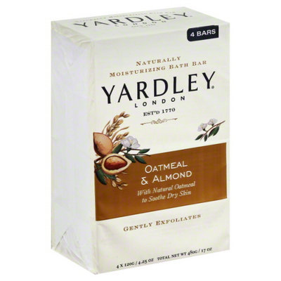 Yardley of London Naturally Moisturizing Bar Soap Oatmeal & Almond