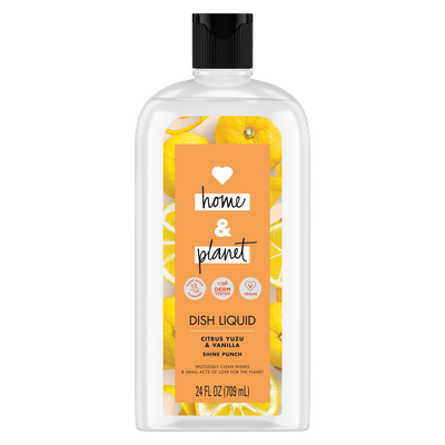 Love Home & Planet Citrus Yuzu & Vanilla Liquid Dish Soap