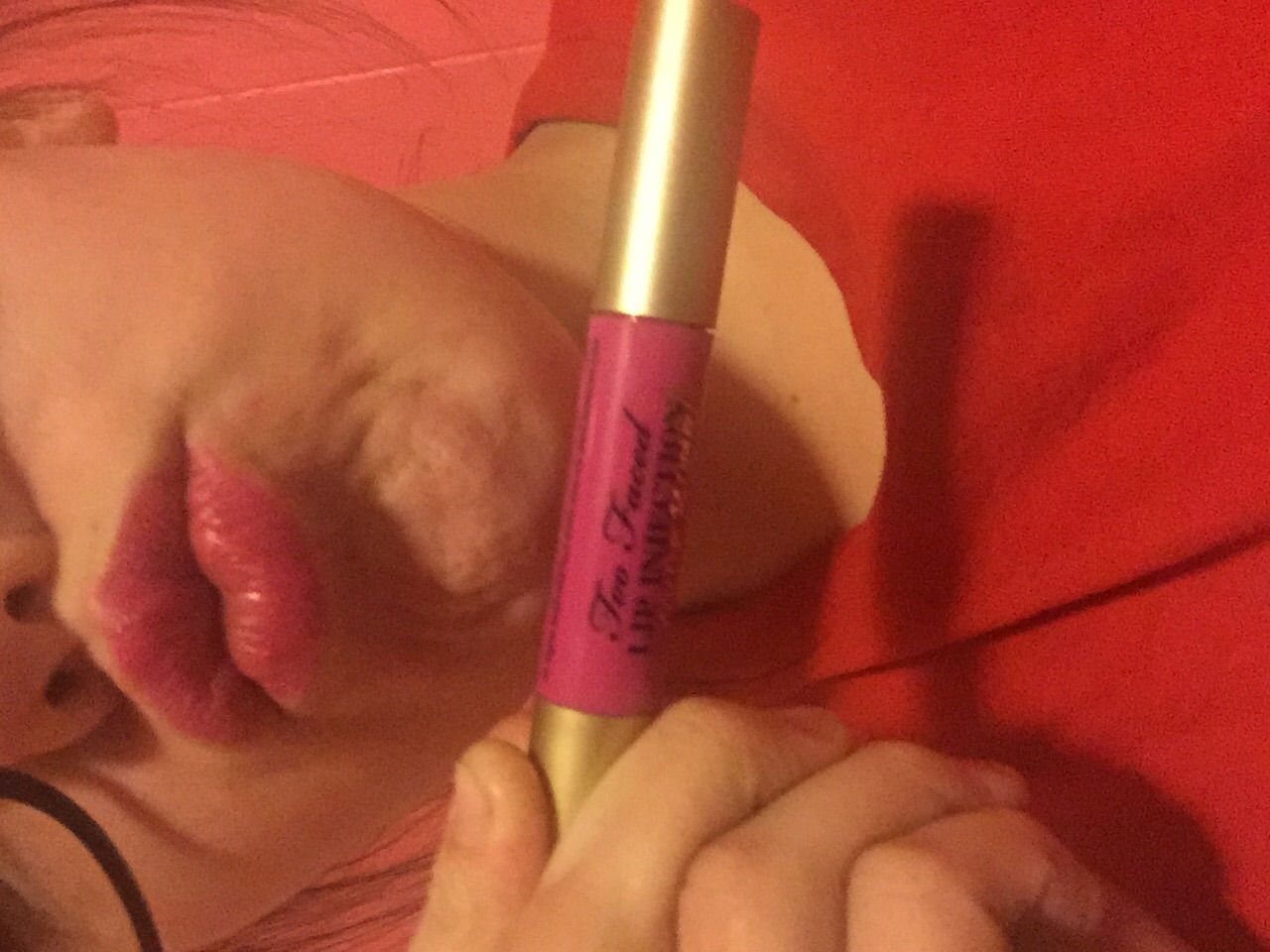 Photo of Too Faced Lip Injection Color Bomb! Moisture Plumping Lip Tint uploaded by Natalea M.