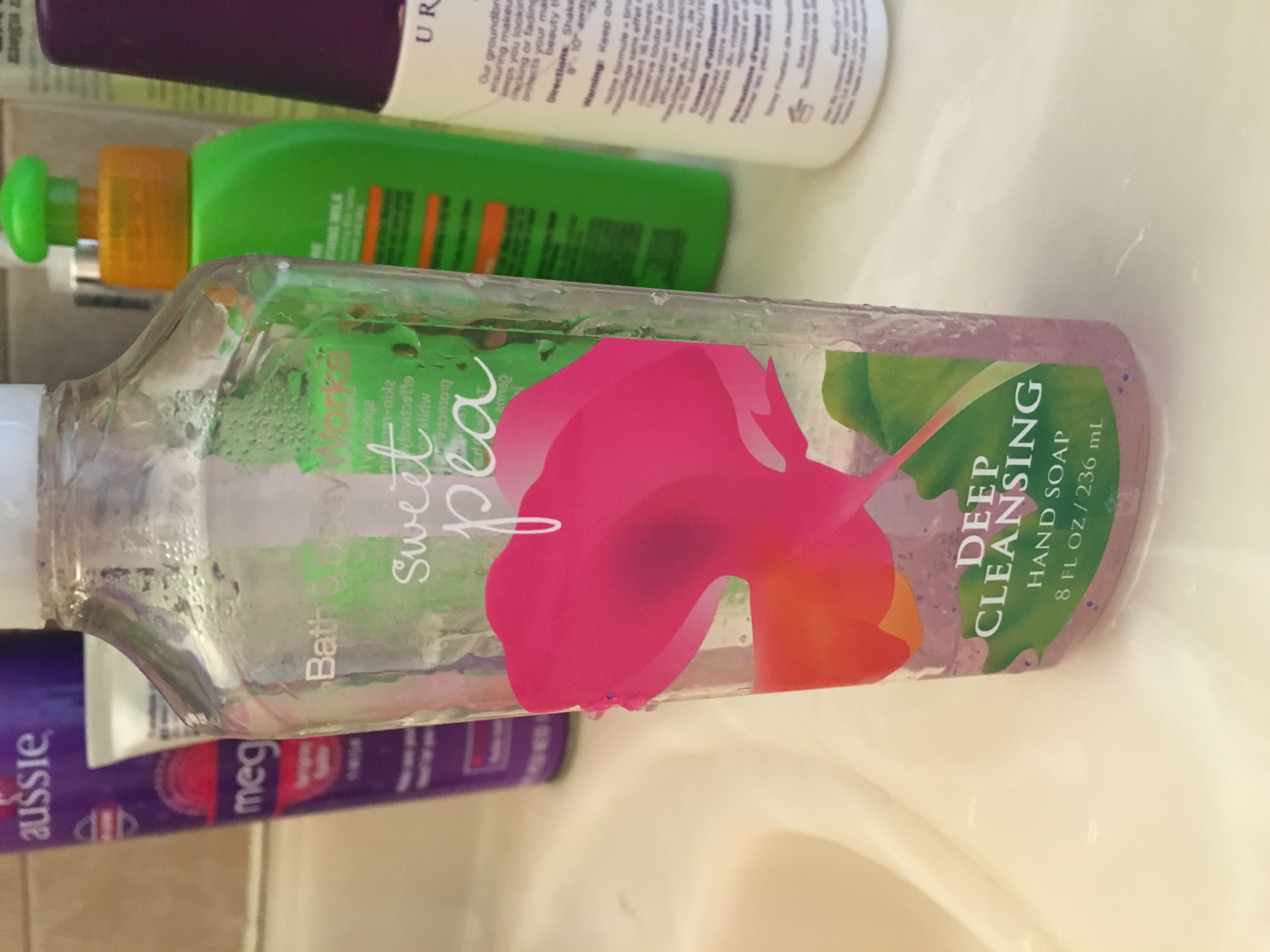 Photo of Bath & Body Works® Sweet Pea Deep Cleansing Hand Soap uploaded by Kristy M.