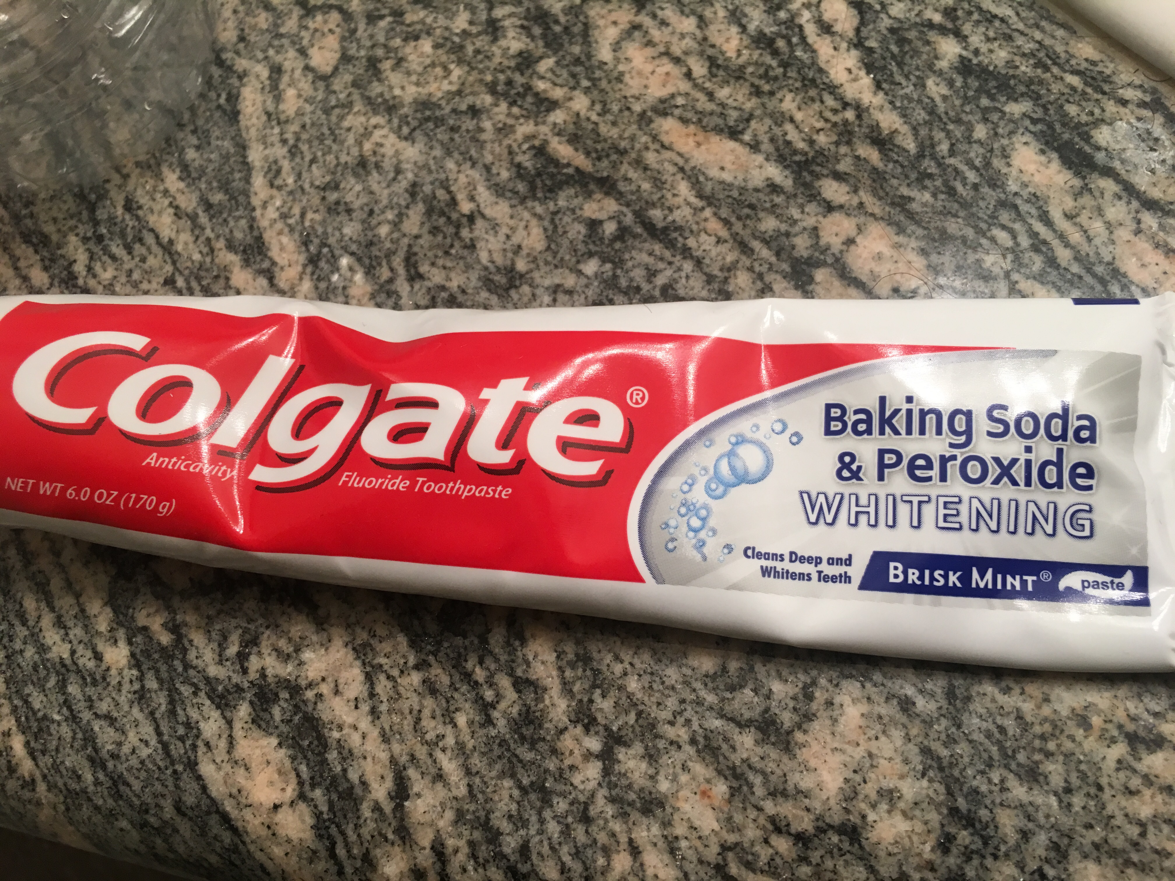 Photo of Colgate® Baking Soda & Peroxide WHITENING Toothpaste Brisk Mint uploaded by Mariel O.