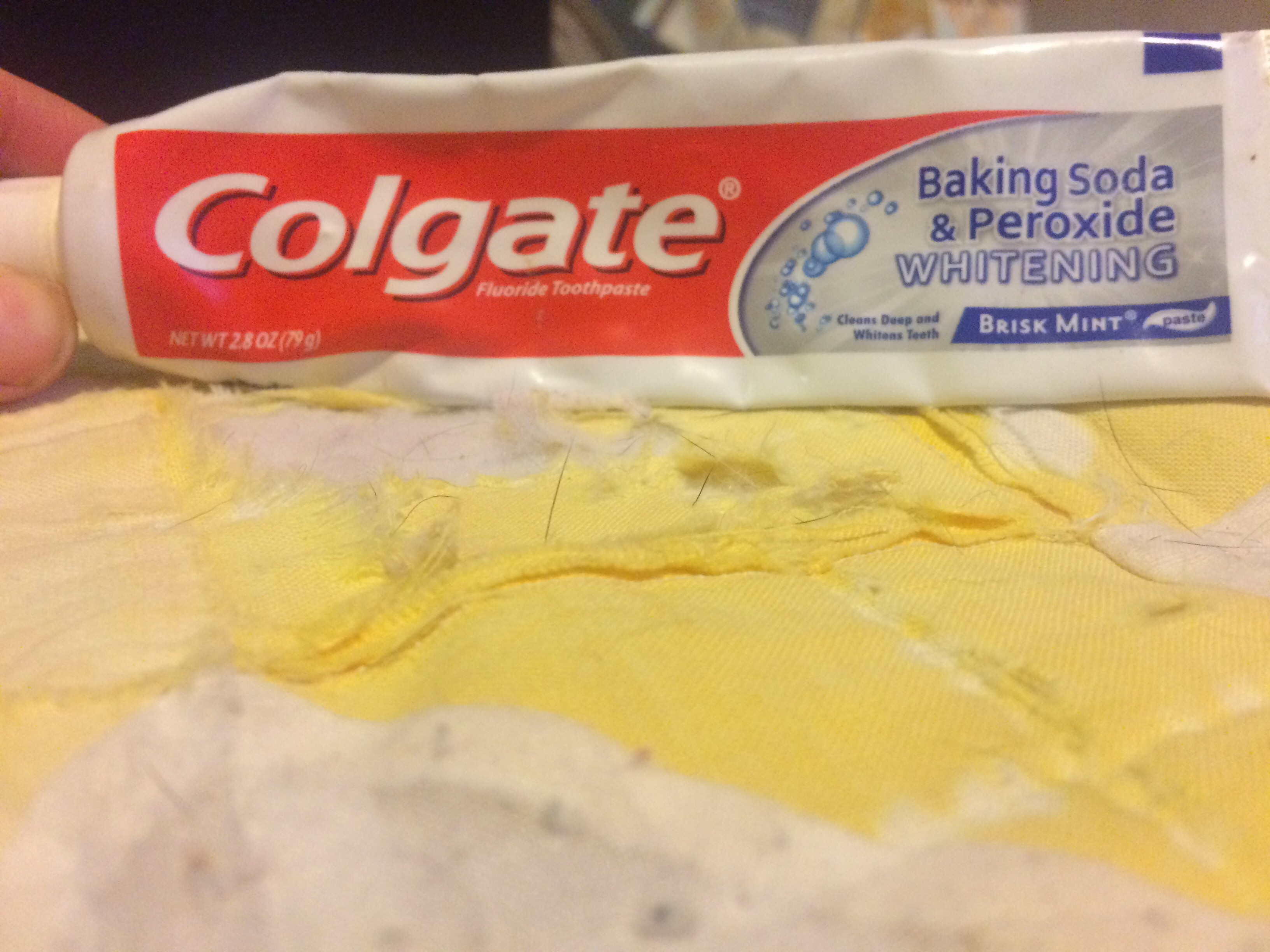 Photo of Colgate® Baking Soda & Peroxide WHITENING Toothpaste Brisk Mint uploaded by Harlie H.