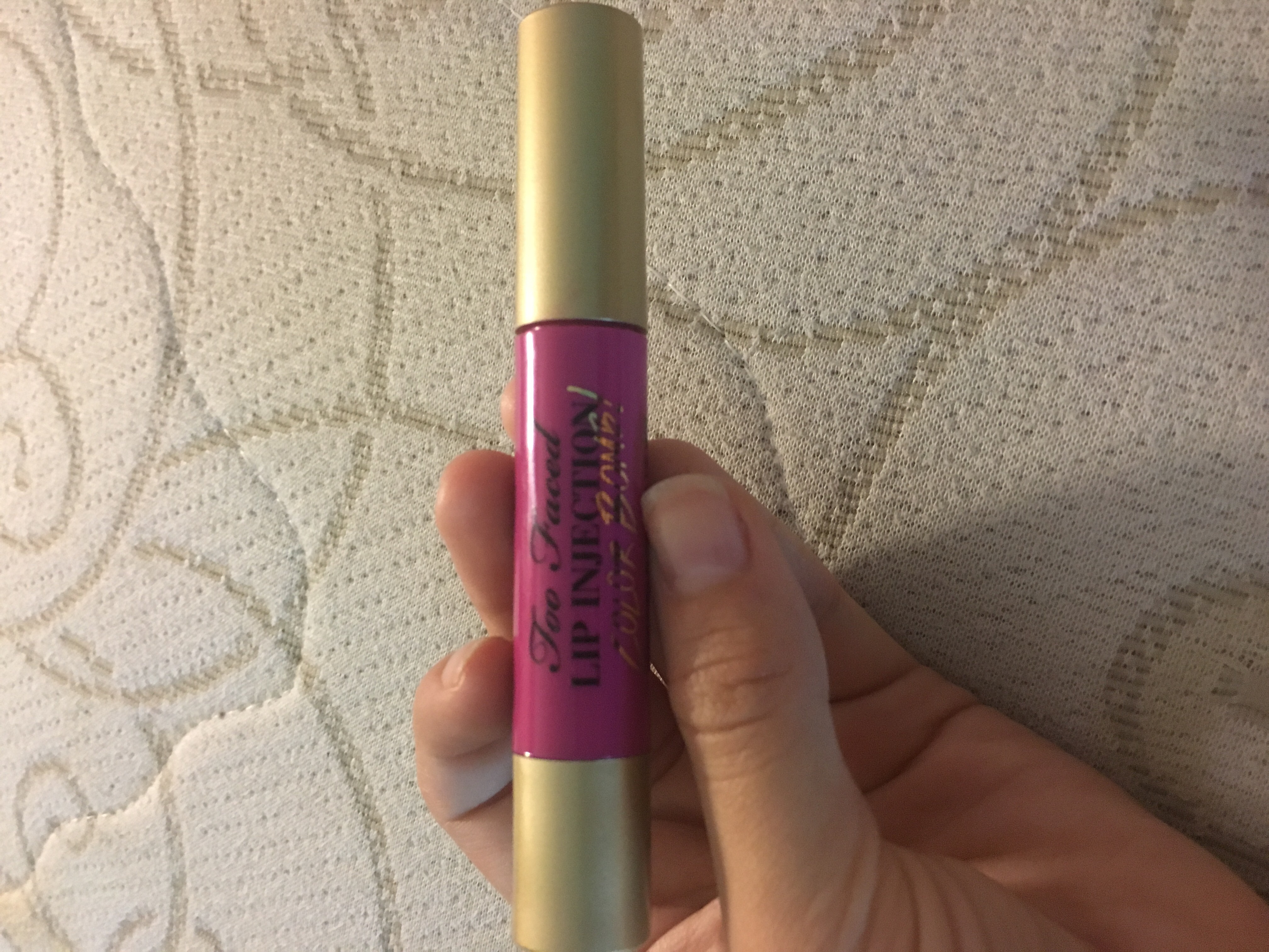 Photo of Too Faced Lip Injection Color Bomb! Moisture Plumping Lip Tint uploaded by Carla P.