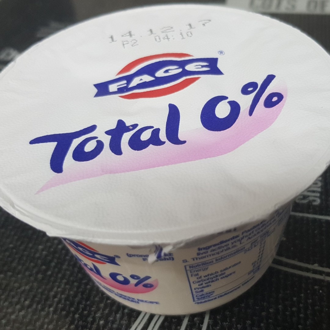 Fage Total 0% All Natural Nonfat Plain Greek Strained Yogurt 6 oz