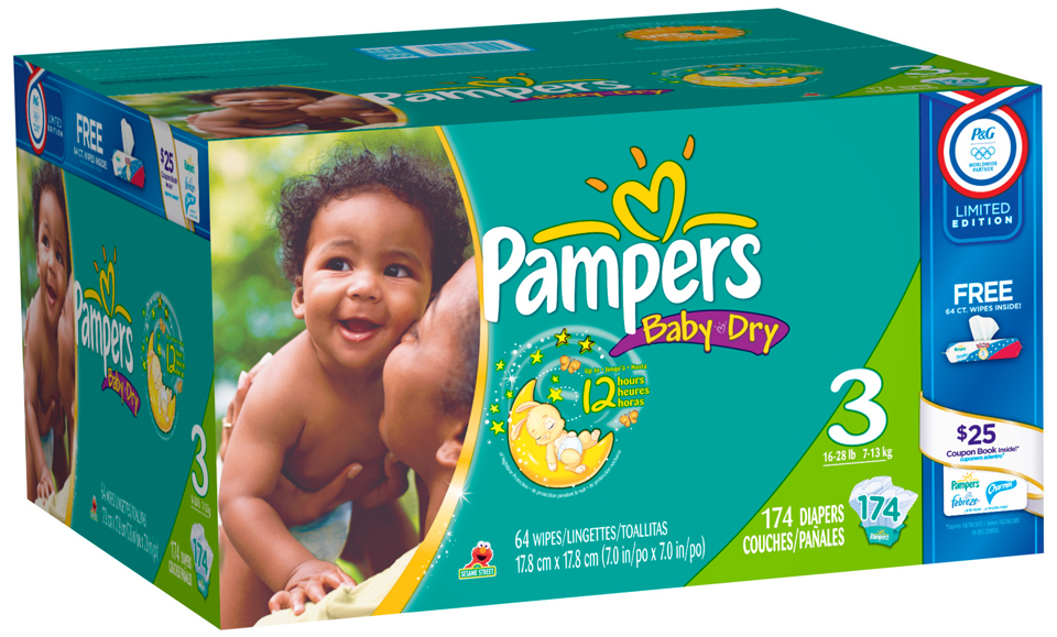 pampers baby dry 3 mega pack
