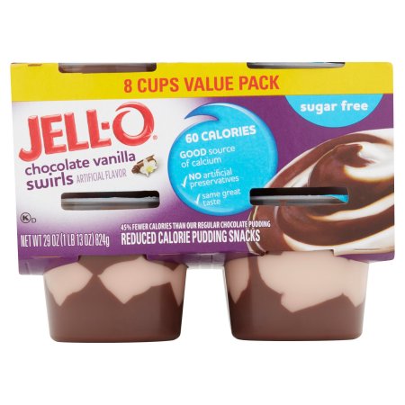 Jell O Sugar Free Ready To Eat Chocolate Vanilla Swirl Pudding Cups Reviews 2020