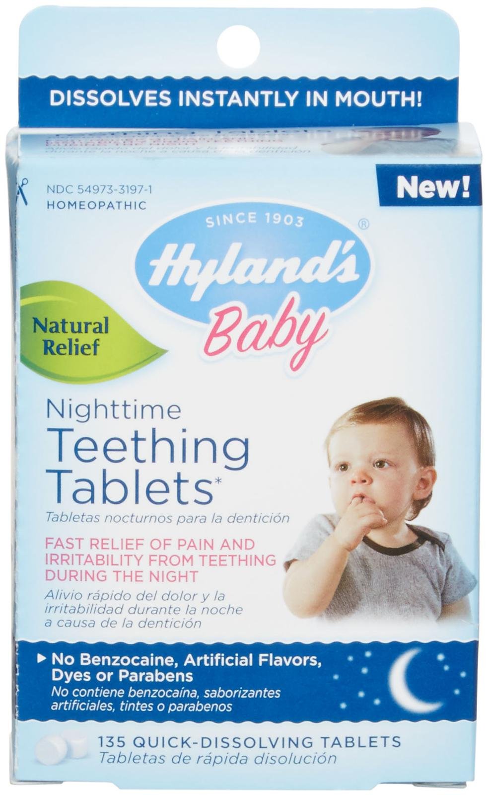 hyland's nighttime teething tablets