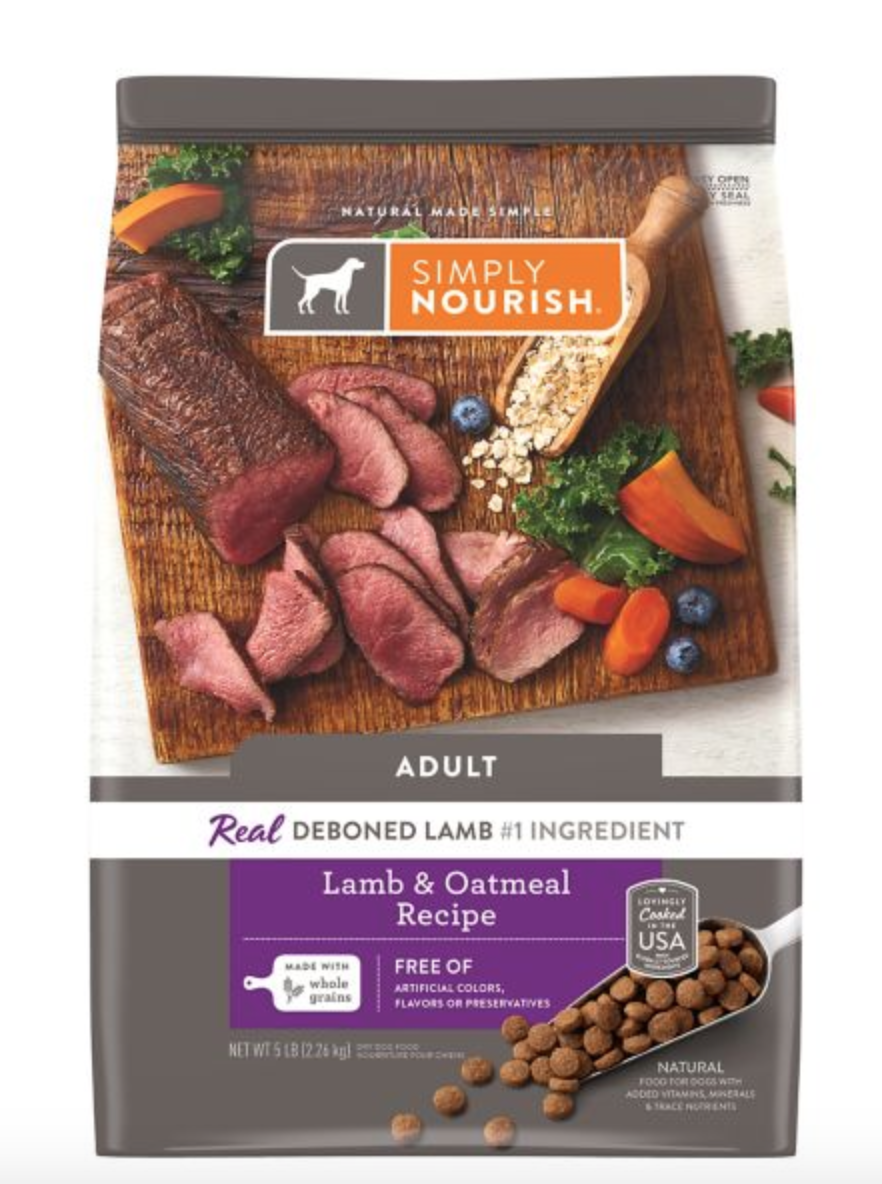 Simply Nourish Adult Dog Food Natural Lamb Oatmeal Reviews 2024