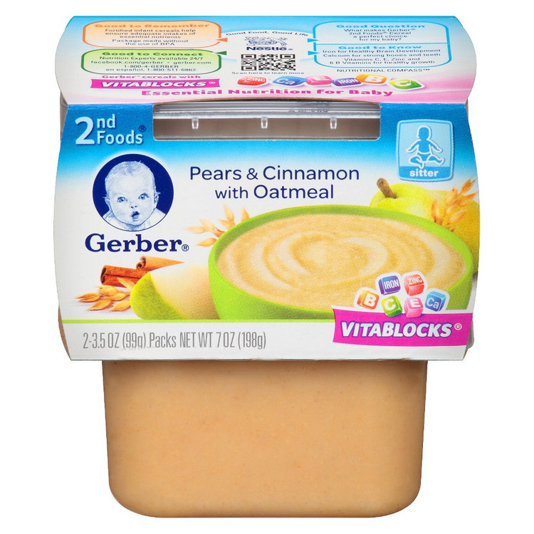 pear cinnamon oatmeal gerber