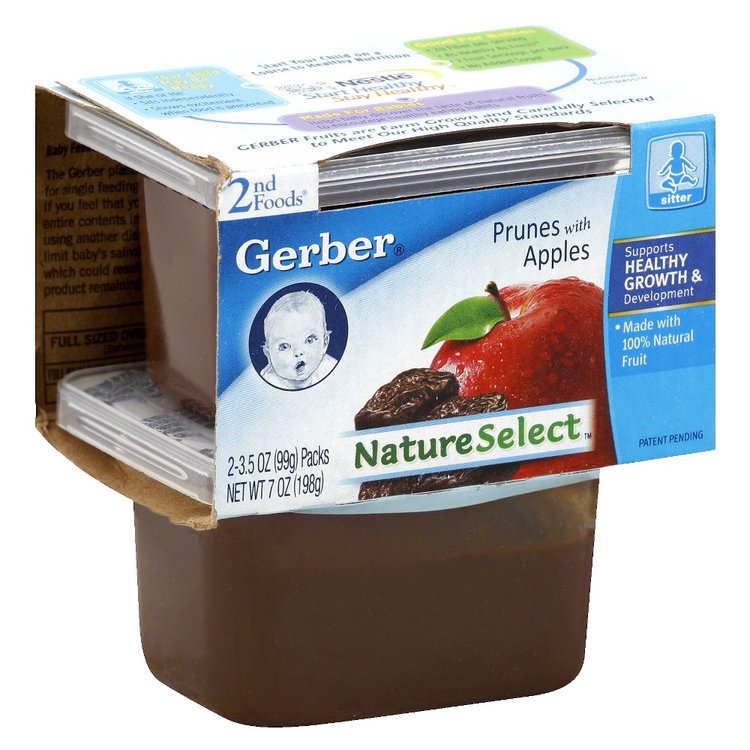 gerber prunes baby food for constipation