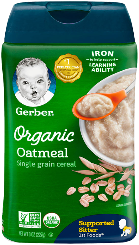 gerber organic oat cereal