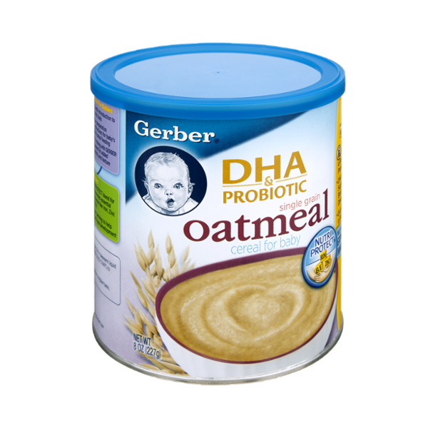 gerber dha probiotic oatmeal